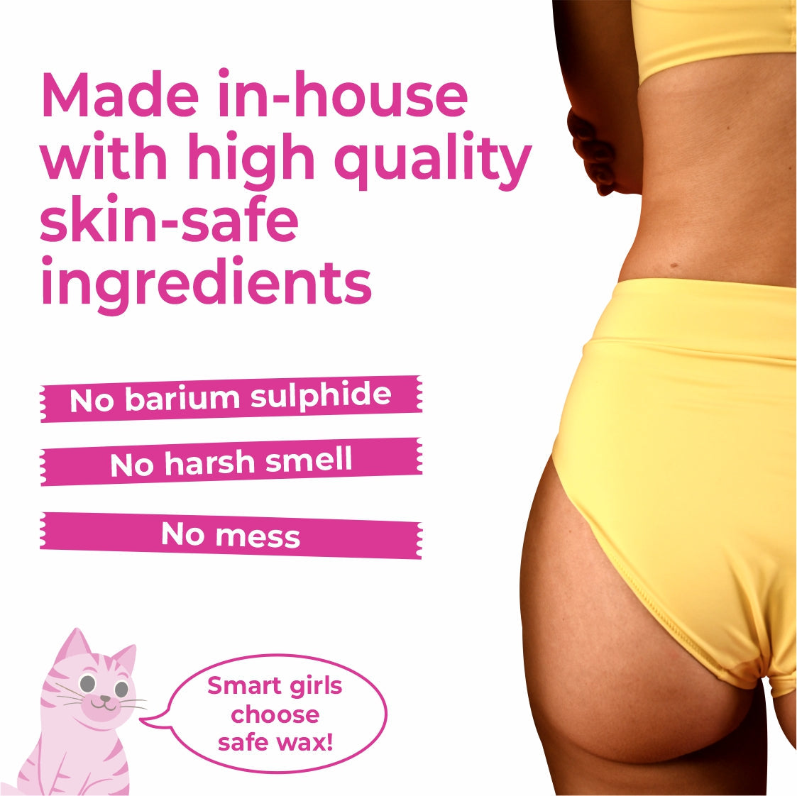 4-in-1 Orange Body Hair Removal Wax Powder Mask