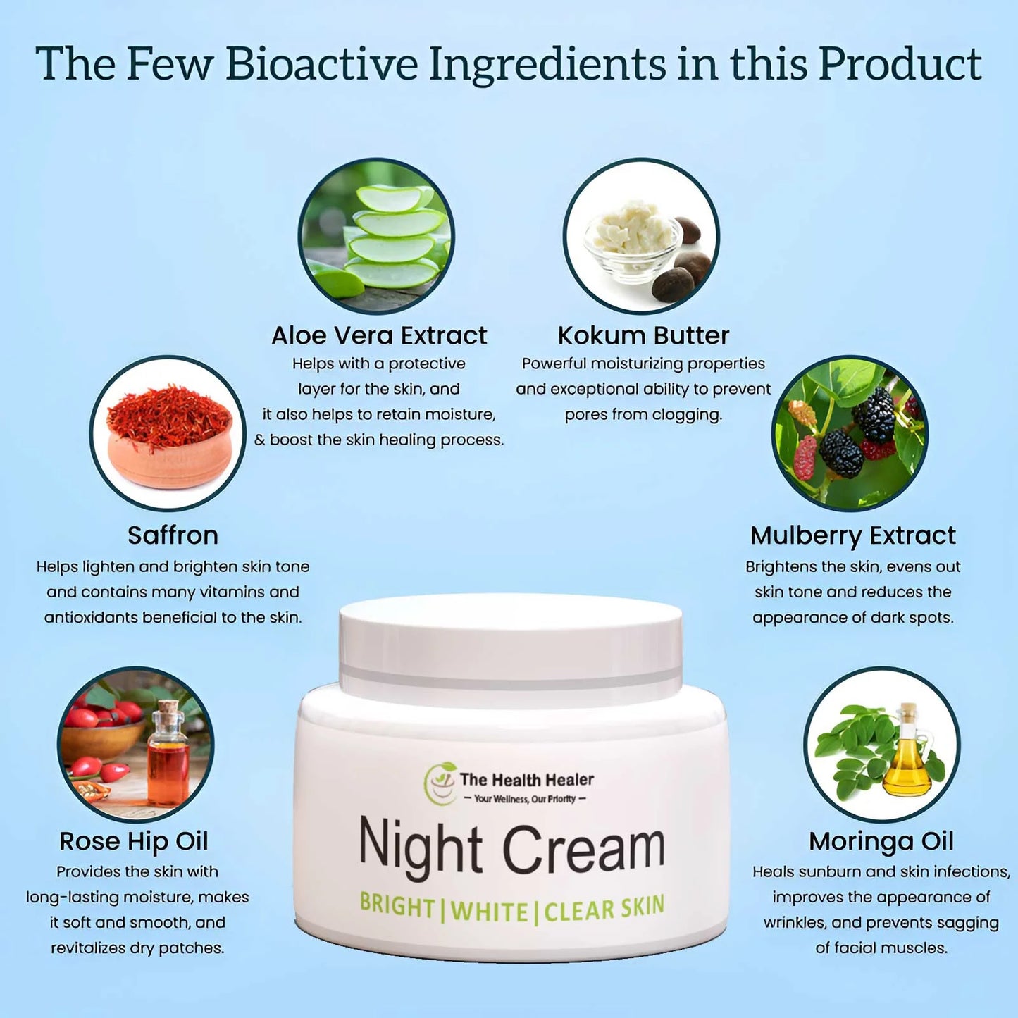 The Health Healer Night Cream + Green Face Mask Stick