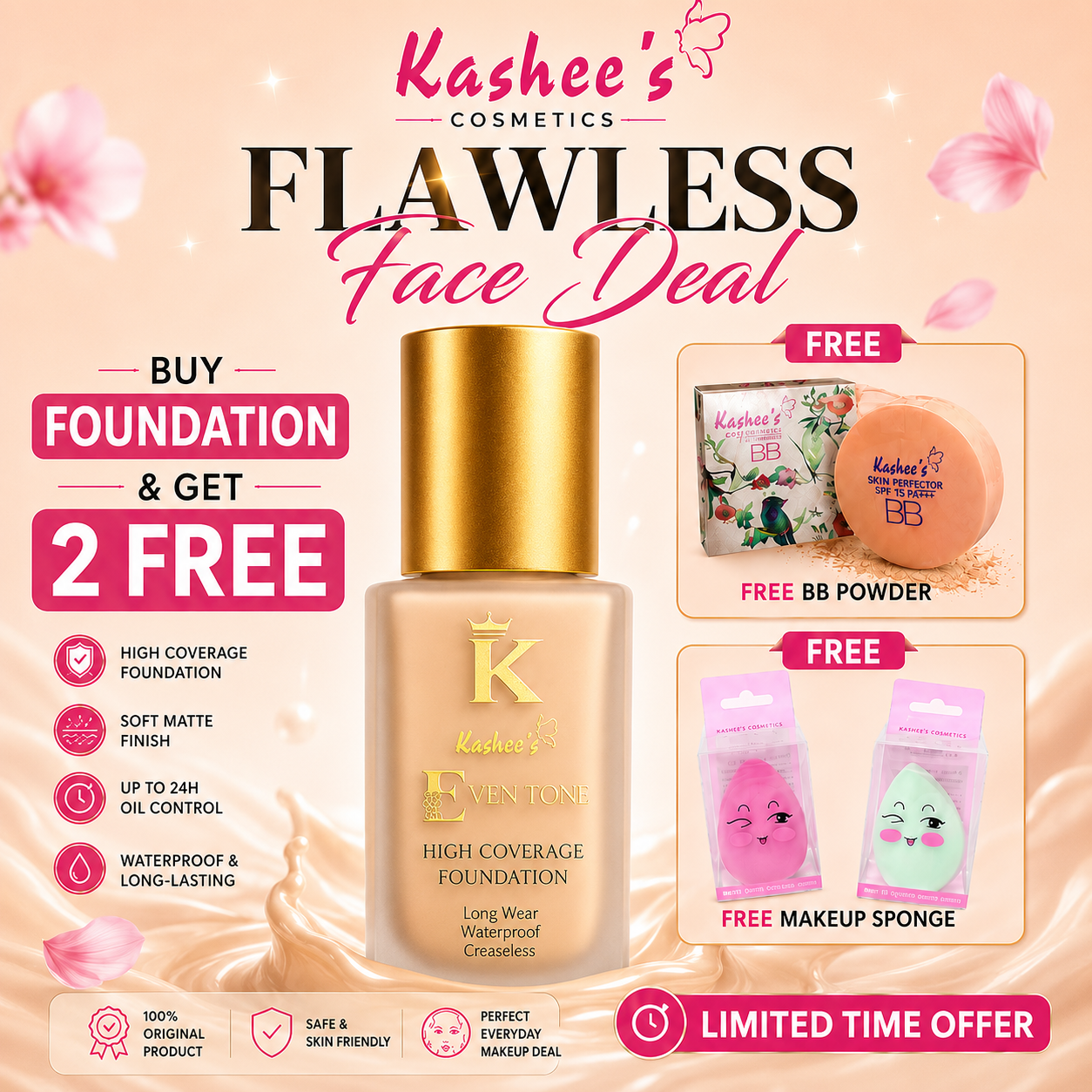 Kashee's 3 in 1 Makeup Deal