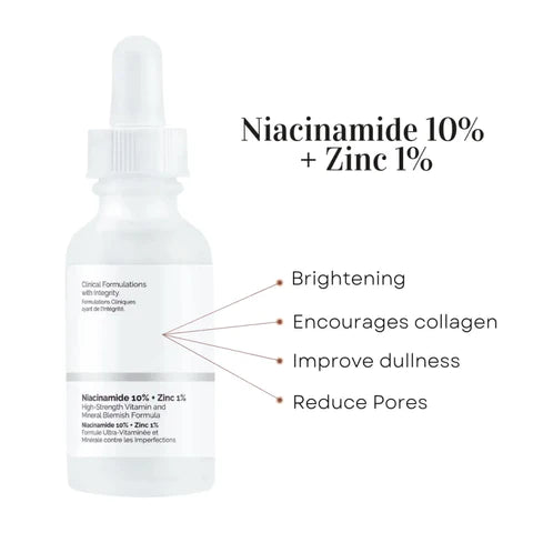 Buy 1 Get 1 FREE The Ordinary Niacinamide 10% Zinc 1% + Hyaluronic Acid 2% +B5 Serum