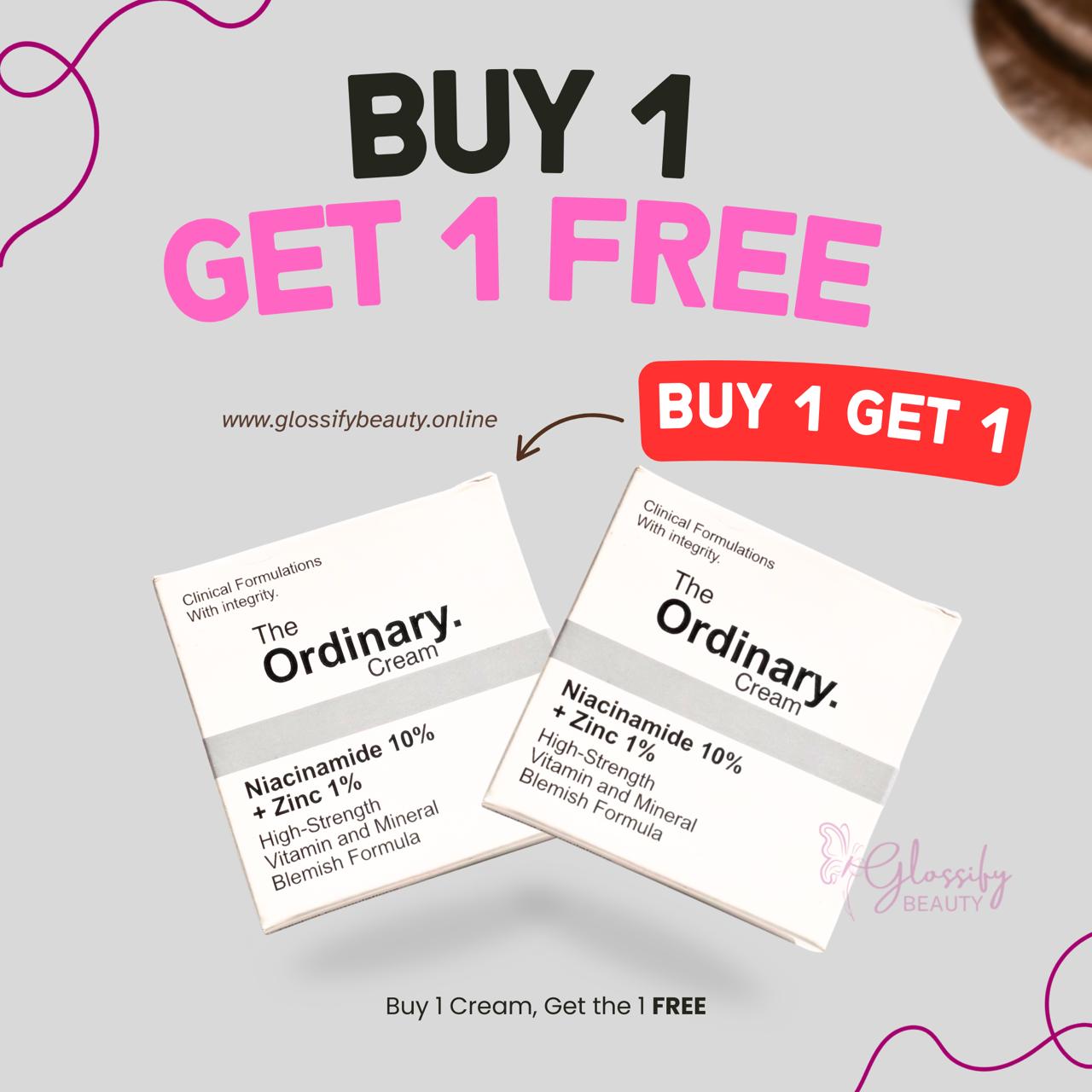 Buy 1 Get 1 Free | The Ordinary Niacinamide Skin Brightening Cream