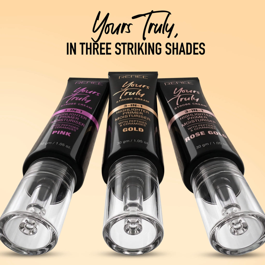 RENEE Yours Truly Strobe Cream | 3-In-1 Highlighter, Primer & Moisturiser, 30g