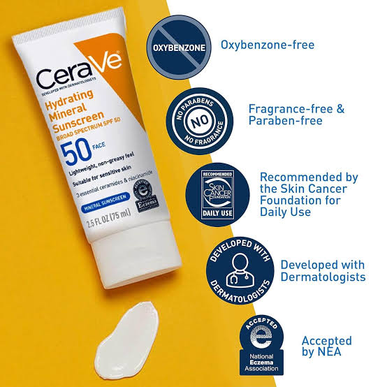 CeraVe Hydrating Mineral Sunscreen