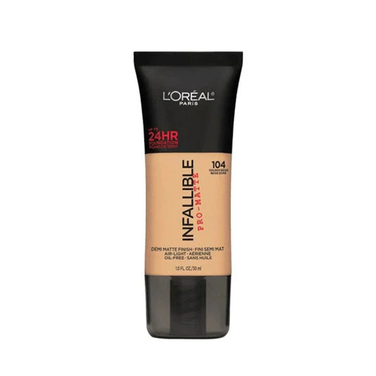 LOreal Paris Infallible Pro-Matte Foundation - Golden Beige 104